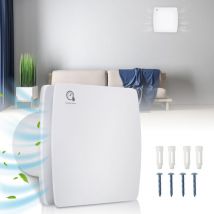 Ventilatore da bagno - Ventilatore da radiatore - Ventilatore da parete - Timer da 100 mm - Feuchtesensor - Mit Rückflussleitblech - Randaco