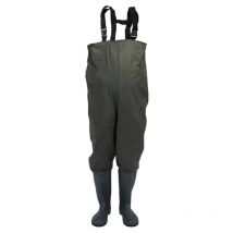 Waders 70 deniers nylon poisson étang de pêche pantalon imperméable pêcheur étang pantalon en caoutchouc avec bottes 46/47 - Randaco