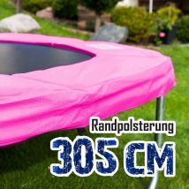 305cm Randpolsterung Gepolsterte Federabdeckung Rahmenpolsterung für 305cm Trampoline 26cm Stärke 18mm in Pink