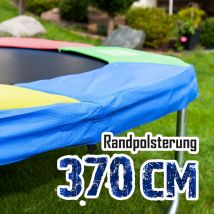 370cm Randpolsterung Gepolsterte Federabdeckung Rahmenpolsterung für 370cm Trampoline 26cm Stärke 18mm in Bunt