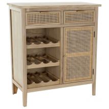 Porte-bouteilles dkd home decor naturel 79,5 x 38 x 90 cm