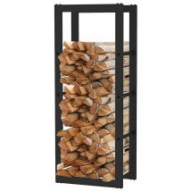 Le Poisson Qui Jardine - Range Bûches intérieur 100 x 40 . Idéal rangement bois de chauffage - Noir