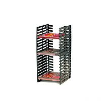 Range cd vertical - Pour : 20 cd - Décor : Noir - Matériau : Plastique - Hauteur : 320 mm - Profondeur : 160 mm Itar