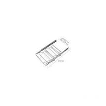 Jeu deux Range-chausures extractible - talla Largueur 600-1000xHaut 120xFond 450