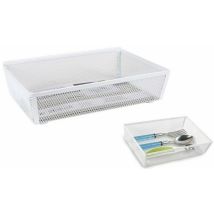 Range-couverts Confortime metal white (21,8 x 15,24 x 5,2 cm)