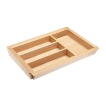 Synercia - Range-couverts extensible en bois Customi - pour tiroir de profondeur 500 mm - largeur 600 à 1000 mm