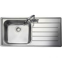 Oakland Kitchen Sink 1.0 Bowl rh Drainer Inset Stainless Steel Waste - Rangemaster