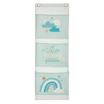 Rangement 3 Compartiments Enfant 55cm Bleu