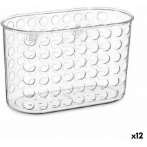 Crochet de douche 19,3 x 12 x 9 cm plastique pvc transparent (12 pcs.)
