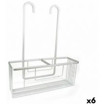 Crochet de douche Confortime alluma aluminium argent 35,7 x 12,7 x 44,5 cm (6 pièces)