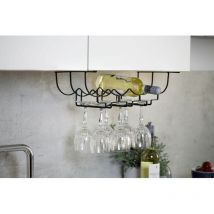 Rangement de placard cuisine - Porte bouteilles et verre