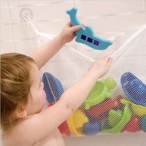 Rangement Pour Jouets De Bain Filet Pour Jouets De Bain Avec Ventouses Crochetées Ultra Strand Filet De Bain Pour Jouet Grand Rangement Pour Jouets