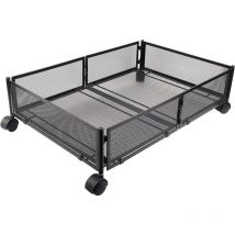 Rangement Sous Lit Boite avec Roulettes Haloyo Tiroir Sous Lit,Stocké VêTements, Chaussures, Couvertures, Literie,Livres,noir
