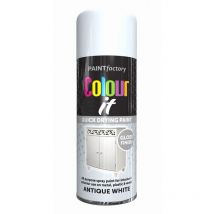 Paint Factory - 2689 Colour It Spray Paint Antique White Gloss 400ml