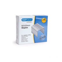 Rapesco 1241 boîte de 1000 agrafes en acier galvanisé argent