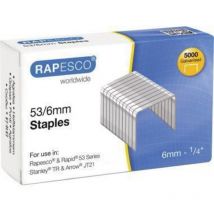 Agrafe 53/6 mm boîte de 5000 749 - Rapesco