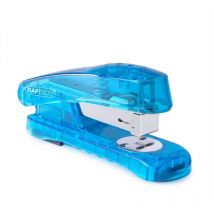 Rapesco - Snapper Half Strip Stapler Plastic 20 Sheet Transparent Blue