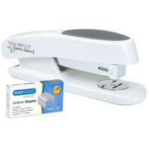 Rapesco Eco Sting Ray Half Strip Stapler - White