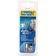 Rapid Blindniete Flachrundkopf Ø 4,8 X 30 Mm + Bohrer 25 Stk. Blister
