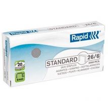 Standard 26/6 5M Heftklammern – Packung mit 5.000 Stück. - Rapid