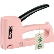 R53 Spirit of Sweden - Agrafeuse manuelle éco-responsable pour loisirs et travaux domestiques pour agrafes 53/4-10mm - Ljung (Rose 'Bruyère')