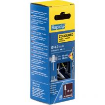 Rapid - Rivets automobile 4 couleurs Ø4,0 x 16mm aluminuim - Boîte 32 + 1 Forêt - (5000403)