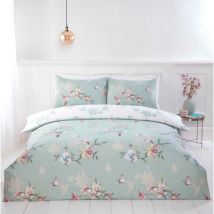 Rapport Home HummingBird Duvet Cover Set Double Bedding Set Includes Fitted Sheet