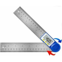 Rapporteur D'Angle Numerique, Règle D'Angle Inoxydable Pour Menuisier Et Fausse Equerre, Plage De Mesure 360°, Règle En Acier Pour Travaux De Bois 
