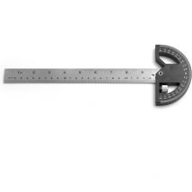 Jalleria - Rapporteur d'angle, Règle de Marquage et Mesures en Menuiserie, Outil de Règle de Menuiserie 300mm Acier Inoxydable, Chercheur d'angle