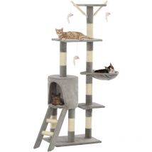 Hommoo - Furniture Limited - Rascador para gatos con poste de sisal 138 cm
