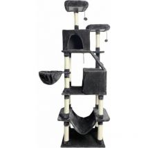 Rascador para gatos taylor dark gris felpa