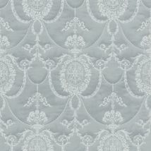 Tapete Kollektion Trianon xiii 570830 Vliestapete Barock 0.53 x 10.05 m Weiß Blau Wohnzimmer Flur Büro Küche Wohnräume - Rasch