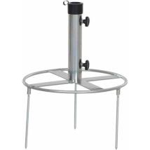Siena Garden - Rasendorn galvanisiert ø 40 cm mit Kunststoffadaptern für Schirmstöcke ø 48/38/32 mm
