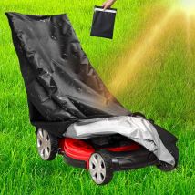 Kcvv - Rasenmäher-Abdeckung, 210D mit Kordelzug und Aufbewahrungstasche, Schutzhülle für die meisten Rasenmäher-Modelle, 193 x 112 x 64 cm