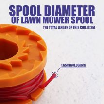 Memkey - Rasentrimmer-Spulen-Rasenmäher-Reparatursatz, kompatibel mit Worx WG180 WG163 WA0010 WA6531 50006531