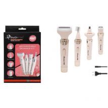 Trade Shop - 4-in-1 Wiederaufladbares Elektrisches Damenrasierer-trimmer-depilator-set Gm-3074 -