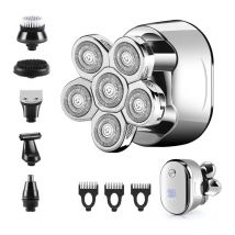 Rasoir Electriques Hommes, Rechargeable Rasoir électrique Rasoir à tête chauve usb Rasoir rotatif Sans fil Étanche Rasoir électrique Tondeuse à barbe