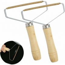 Promotion Lot de 2 Brosse Manuel Anti Poil, Rasoir Anti Bouloche Brosse Anti Bouloche Vetement Machine Manuelle de Rasoir de Vêtements Lint Remover