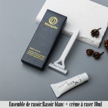 Rasoirs jetables pour hommes avec mousse à raser intégrée - Lames en acier inoxydable - Pour hôtels de luxe, spas et lieux de réception - Coffret
