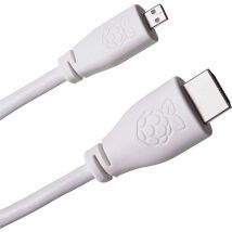 T7689AX HDMI-Kabel [1x HDMI-Stecker - 1x HDMI-Stecker d Micro] 1.00 m Wei - Raspberry Pi