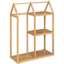 Atmosphera Créateur D'intérieur - Rastrelliera robin in hevea e metallo 82x33cm