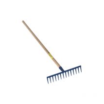 Outils Perrin - Rastrillo de 12 dientes rectos con mango de 1,65 m
