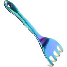 Coocheer - Rastrillo de césped de cuatro puntas, resistente, Día de la Madre, jardinería, Día de la Madre, rastrillo de metal, jardinería para el Día