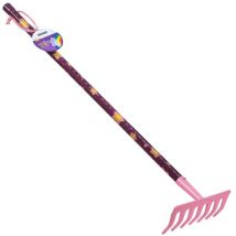 Rastrillo Stocker 78 cm 7 dientes color rosa KIDS GARDEN