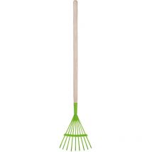 Kids In The Garden - Râteau de feuille bois et métal vert pour enfants - Esschert Design