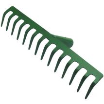 Rateau de jardin coloris vert - 26 x 7,5 cm