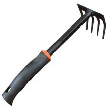 Râteau de jardin Râteau de jardin en acier Outil de jardin Cultivateur avec manche court Petit mini râteau