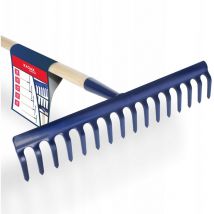 Râteau en métal trempé Kadax avec manche 16 dents
