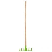 Rateau enfant vert bois et métal