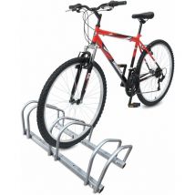 Râtelier range vélos pour 3 vélos, support à vélo mural ou sol, porte-vélo en acier revêtu